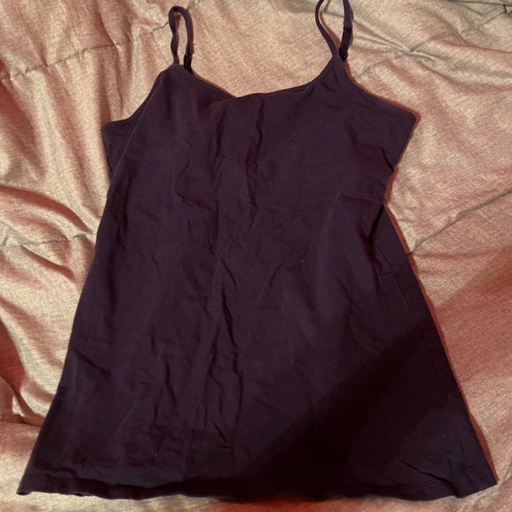 camisole top with bra attached